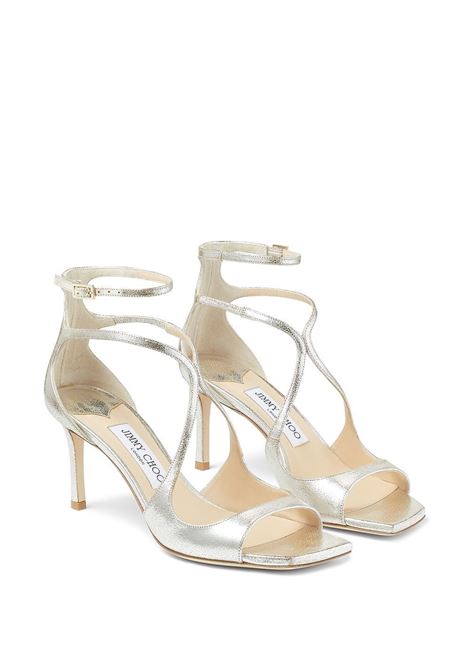 Sandali Azia metallizzati 75mm in beige Jimmy choo - donna JIMMY CHOO | AZIA75GLECHMPGN